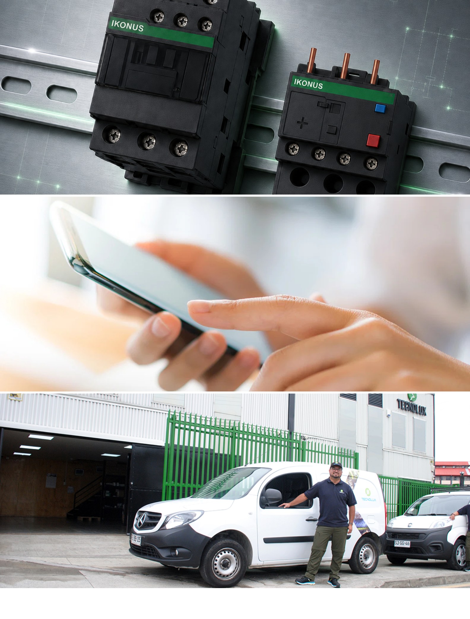 Logística y cobertura nacional de material eléctrico industrial — Tecnolux Industrial