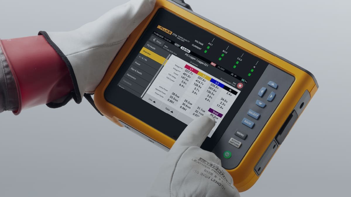 Analizador de calidad de energía en medición industrial — Tecnolux Industrial